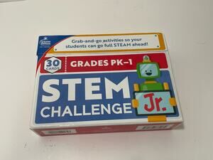 Carson Dellosa Education CD-140352 Stem Challenge JR Cards Grades Pre-K to 1